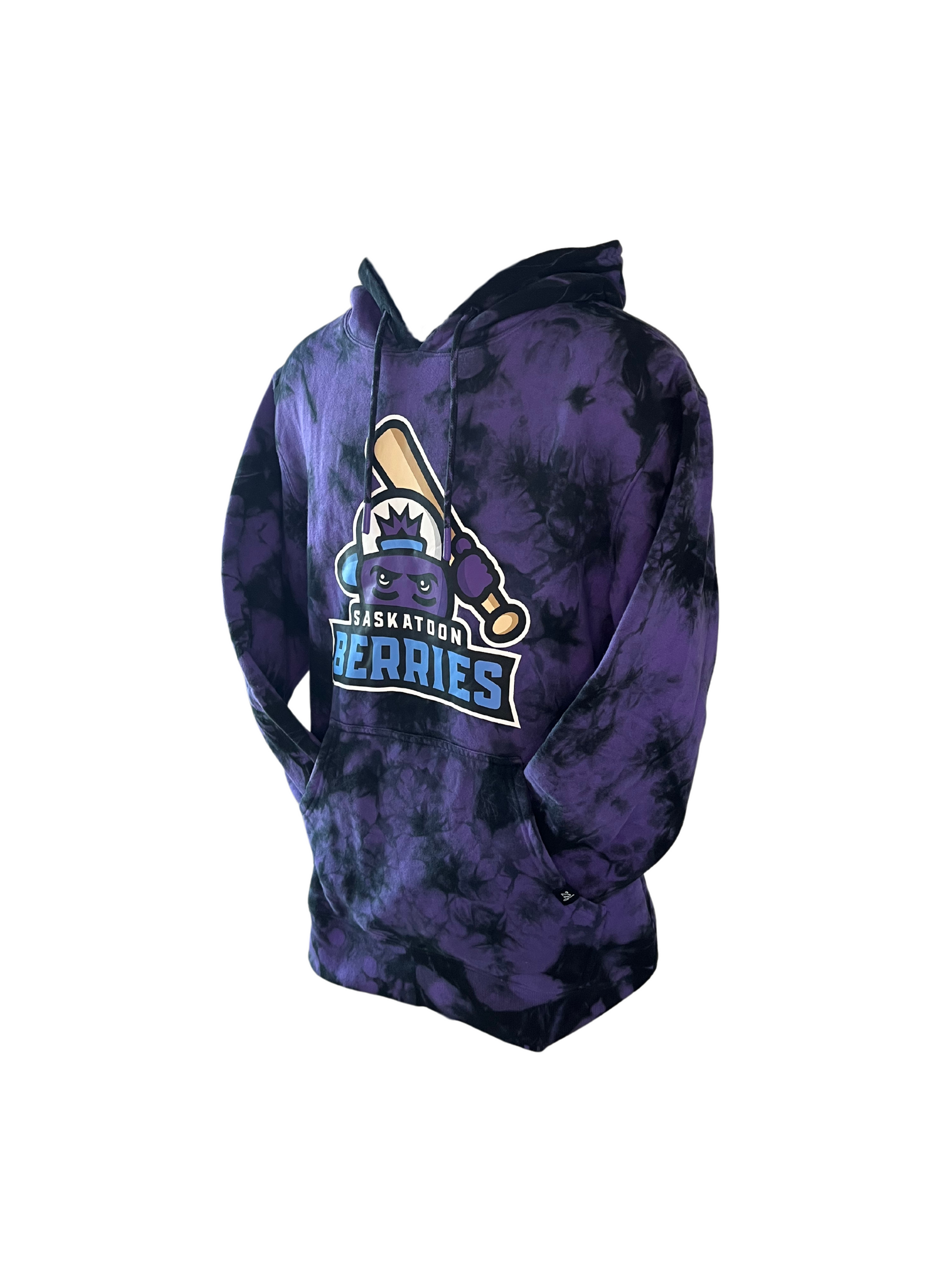 Berries Adult 22F Tie Dye Hoodie Purple