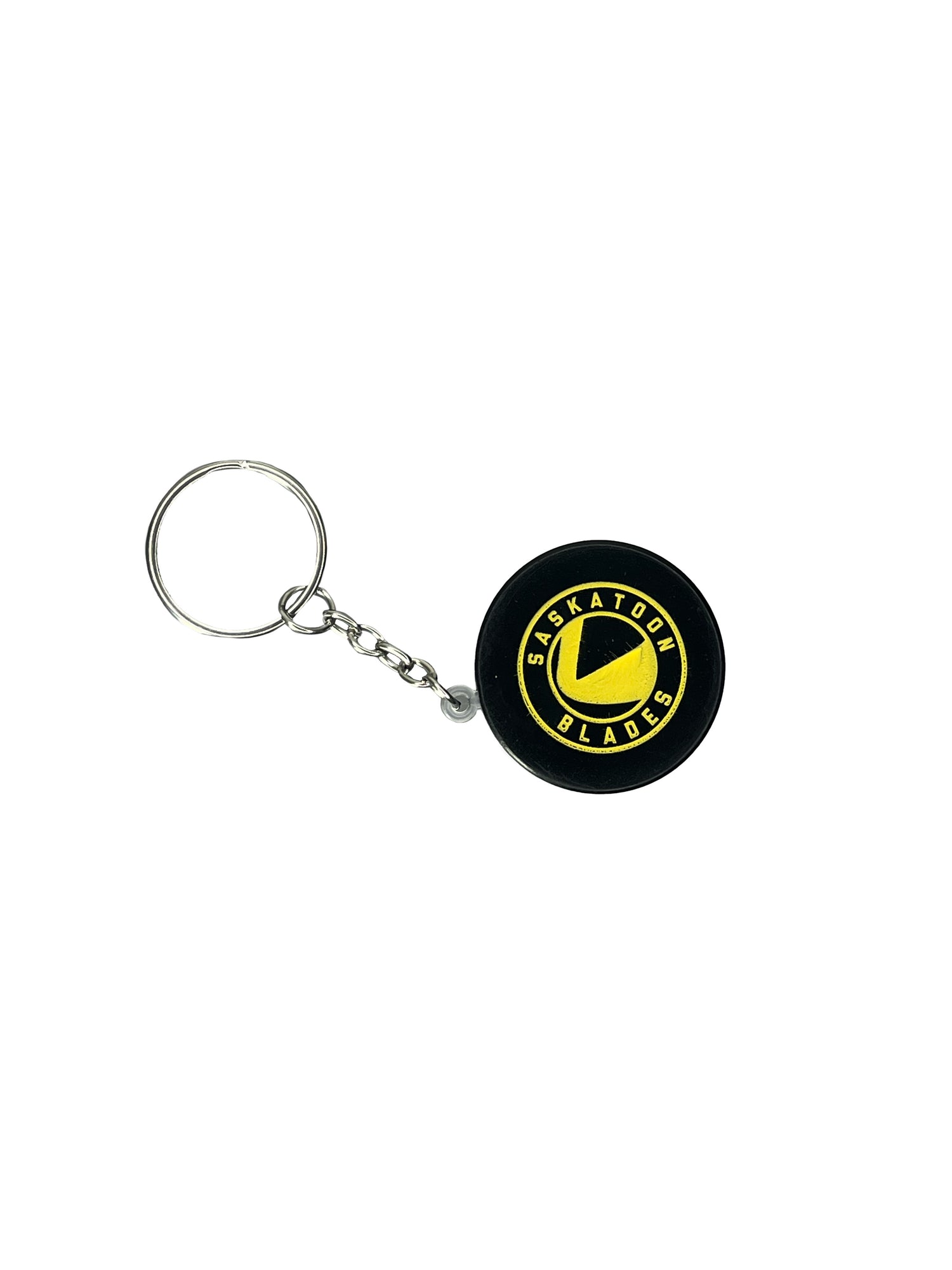 Blades Hockey Puck Keychain