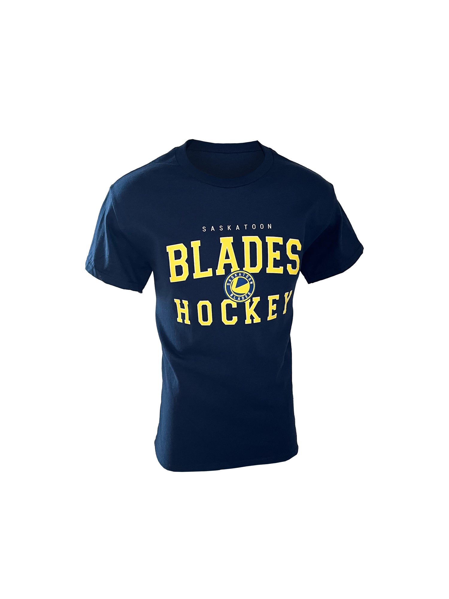 Blades Adult Hockey Text T-Shirt